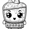 Cute Kawaii Food Coloring Book for Kids - Image 2