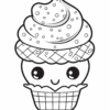Cute Kawaii Food Coloring Book for Kids - Image 3